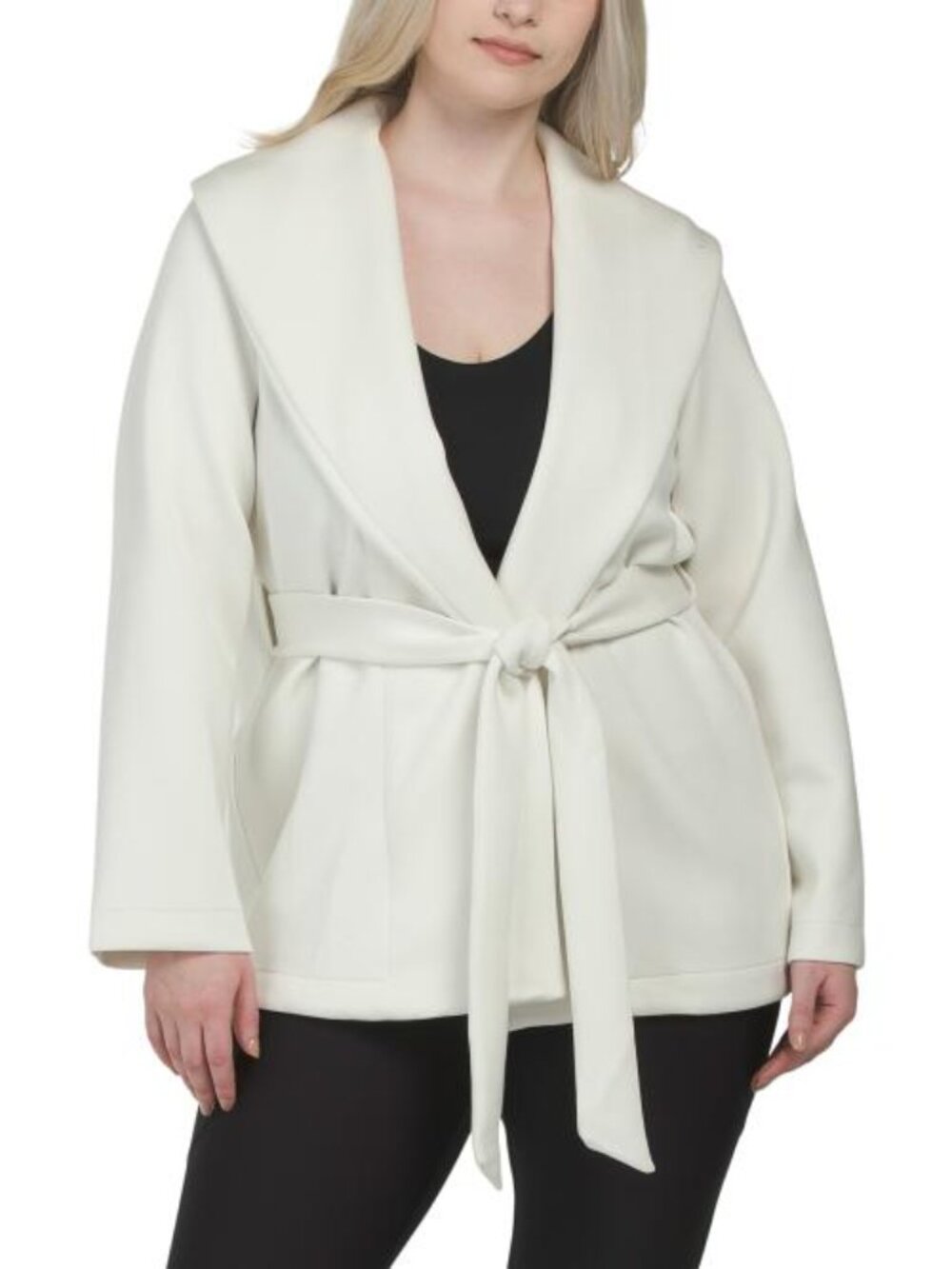 NWT Spanx Ivory Luxe Wrap Cardigan Work Comfort Lightweight